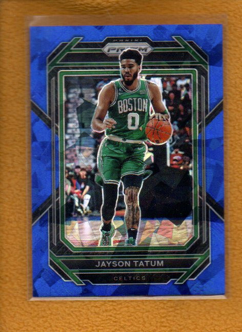 Jayson Tatum 2022-23 Panini Prizm Basketball Base Prizms Blue Ice #17 /125