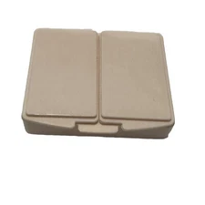 Tupperware "Stamps N Things" Divided Pill Holder Container Keeper #1863-1 Pink