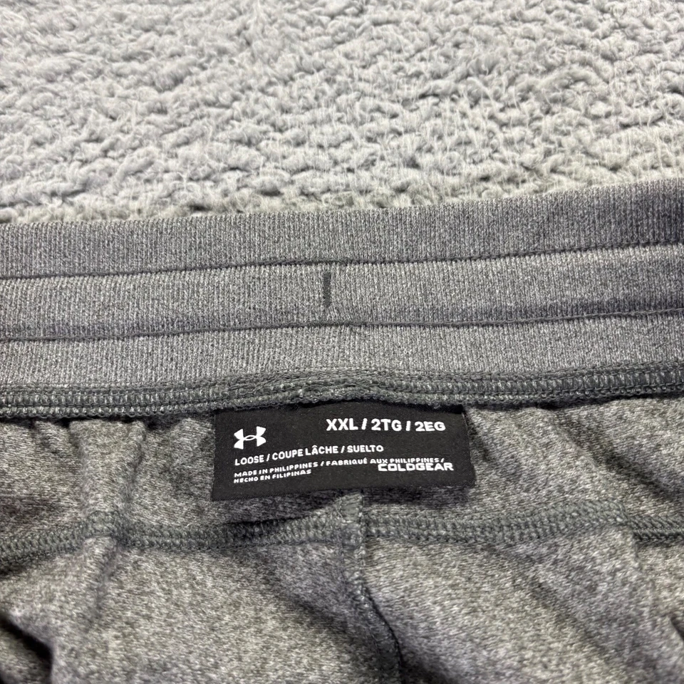 Pantalones deportivos Under Armour para hombre XXL 2XL gris poliéster polar holgados ajuste cónico Foto 3 de 4