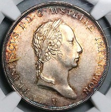 1825-V NGC MS 62 Lombardy Venetia 1/2 Scudo Italy Coin Pop 1/0 (25042401D)