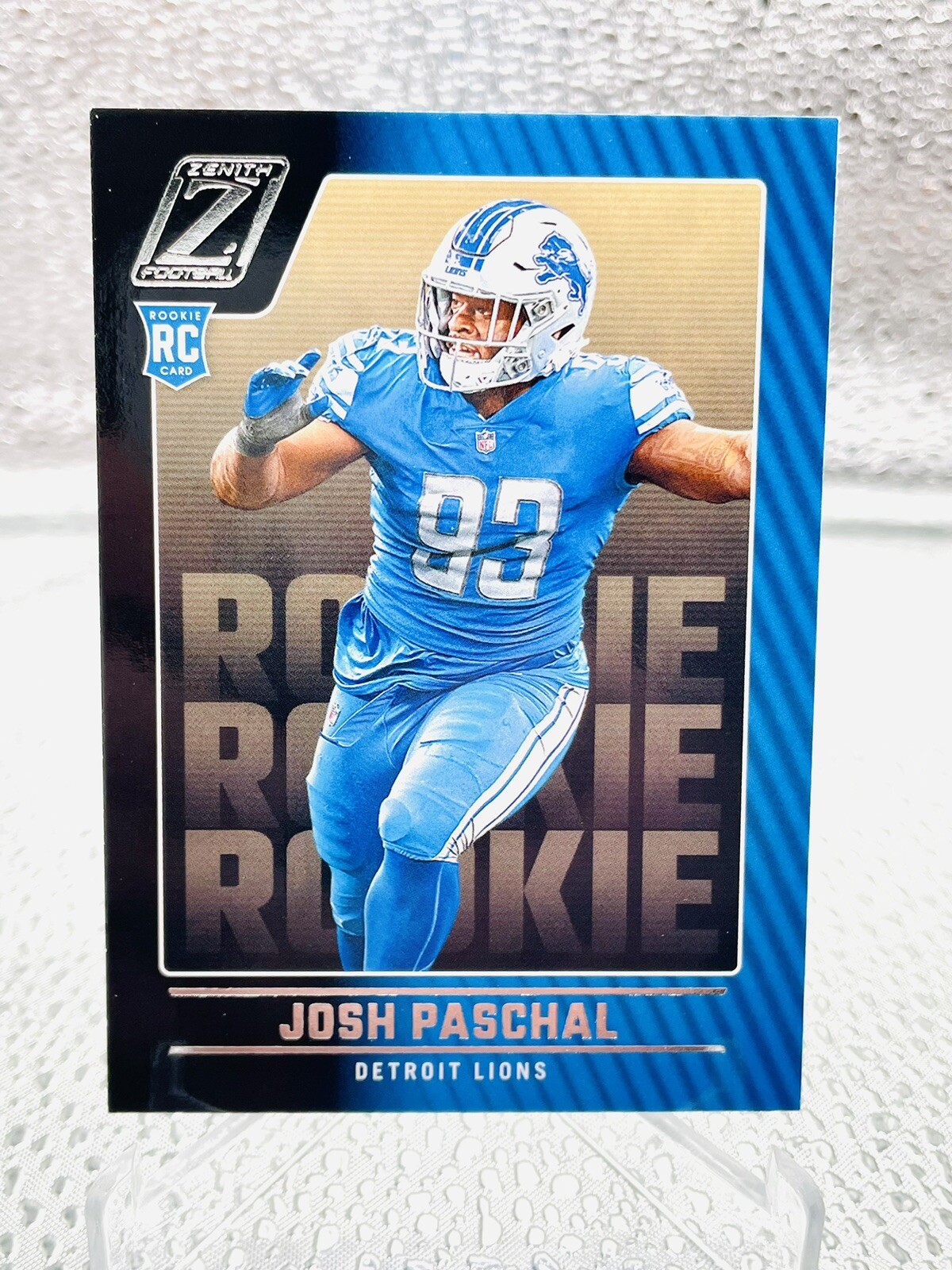 Josh Paschal 2022 Panini Zenith Football Card RC Rookie 155 Detriot