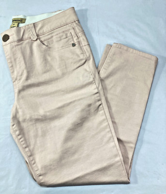 Democracy Jeans Womens Size 12 Dusty Pink Ab Solution Stretch Comfort Denim