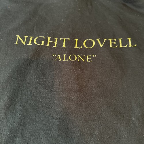 Night Lovell Alone Tour Black Hoodie Mens Large Rare - Picture 5 of 6