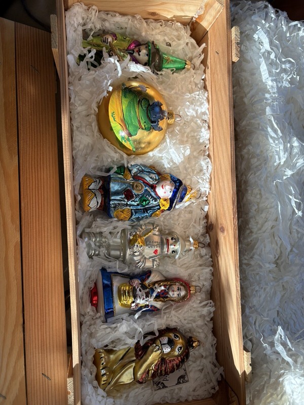 Kurt Adler ornament set.  Wizard of Oz. 1995 NIB
