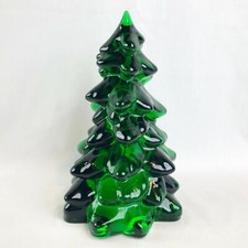 Mosser Glass Christmas Tree Large 8” Gold Blue Red Green