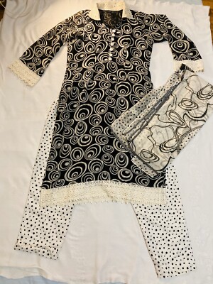 BRAND NEW Shalwar Kameez 3 Piece Indian Pakistani Beautiful Unique Size Large