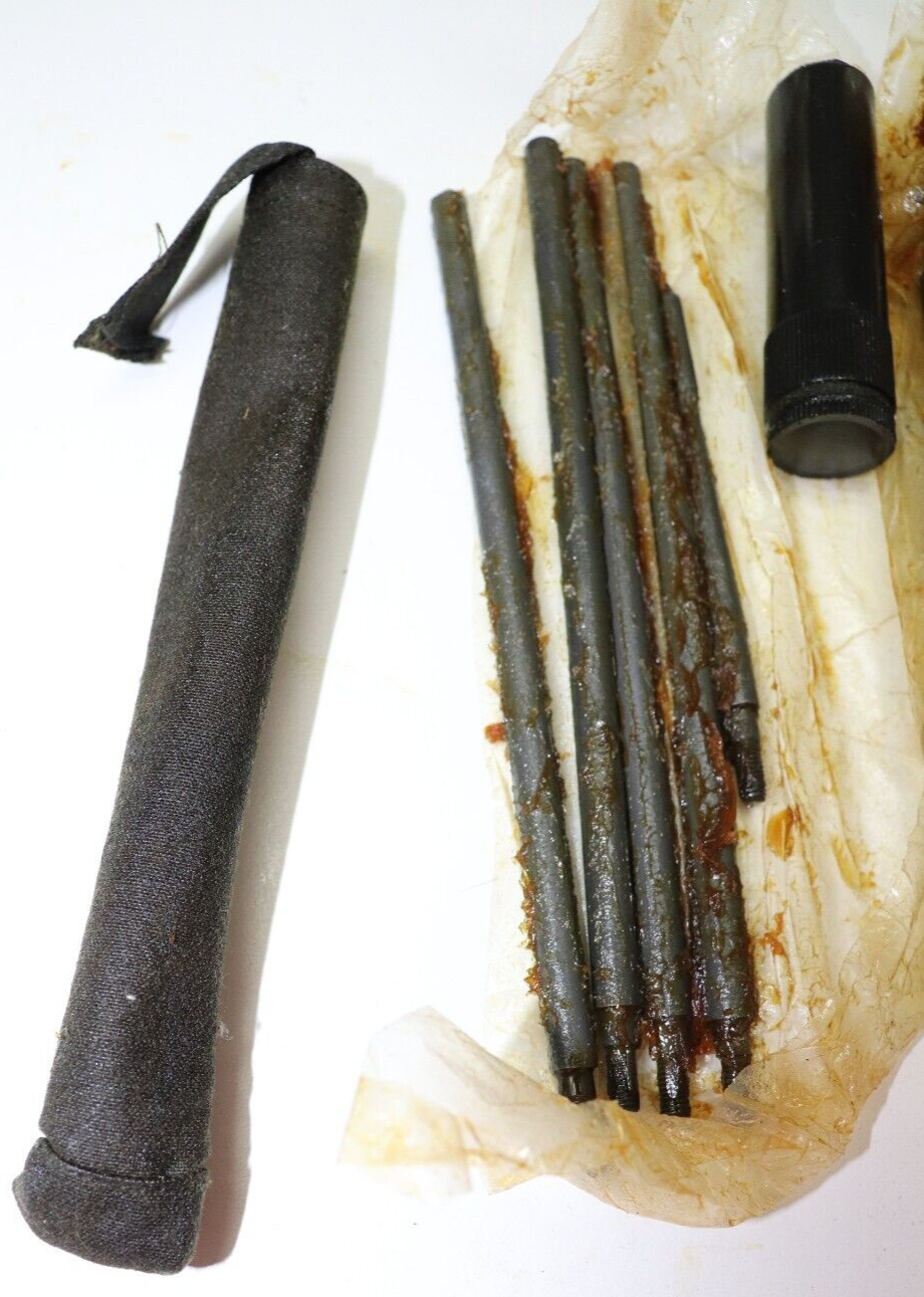 US OD nylon Rifle cleaning kit and pouch assorted contents E207 eBay