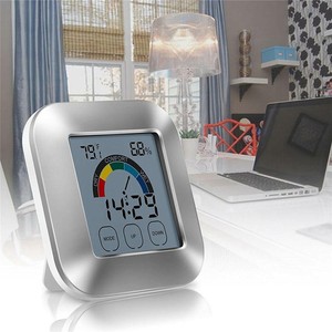 Clock Indoor Temperature Humidity Meter Comfort Index Display