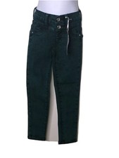 JUSTICE Girls High Waisted Green Acid Wash Jeggings NWT Sz 6