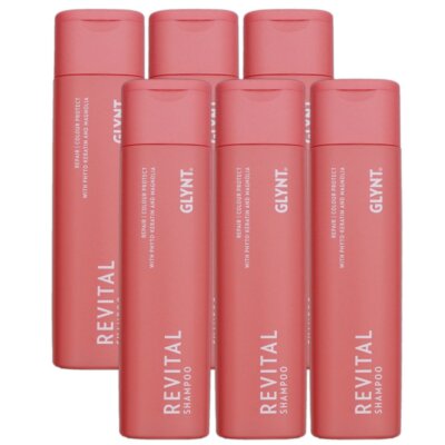 GLYNT Revital 6 x 250 ml Shampoo für coloriertes Haar Set