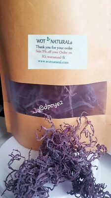 Purple Sea Moss Premium Seamoss Bio Wild Craft Gracilaria Dr Sebi Lucia 50g