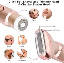Professional 2 in 1 Women Epilator Electric Razor Hair Removal Painless