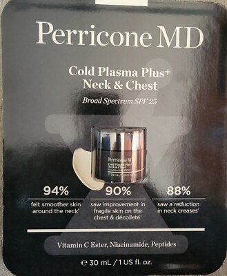 NEW Perricone MD Cold Plasma Plus+ Neck & Chest Broad Spectrum SPF 25 AUTHENTIC*