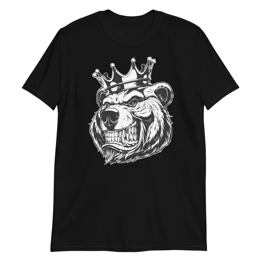king Bear awesome graphic design Short-Sleeve Unisex T-Shirt