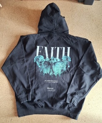 JUST HOODS FAITH Hoodie Kapuzenpullover Herren Schwarz XL