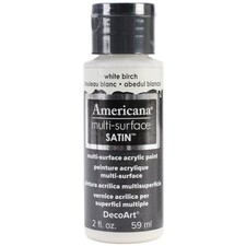 DecoArt Americana Multi-Surface Satin Acrylic Paint 2oz-White Birch - DA5-30-01