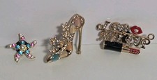 3 Shoe Charms Bling for Croc Fashion Jewelry Decoration for Women, Girls Party