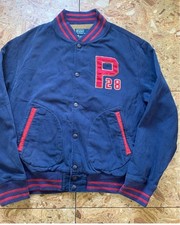90s vintage Polo Ralph Lauren Cotton Varsity Jacket size XL