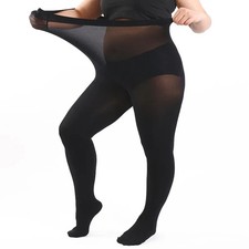 Plus Size Women Nylon Tight High Waist Super Elastic Pantyhose for330LB Stocking