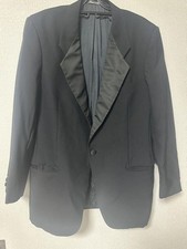 ARMANI Vintage Tuxedo Jacket Blouson Men Size M Black Wool