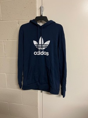 Adidas Adicolor classics trefoil hoodie dark blue size medium