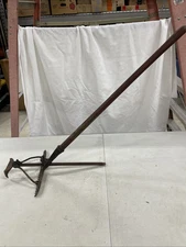 Antique Cast Iron L. HINKLE Carpet Stretcher Patented 1887 Complete