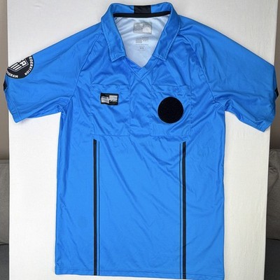 OFFICIAL SPORTS U.S. Soccer Referee Program Blue Short Sleeve Shirt M Polyester