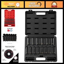14-piece Deep Metric 6-point Impact Socket Set 12-inch Drive Durable Tool Kit