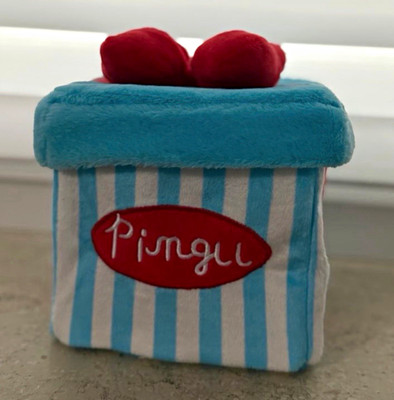 Pingu Stoff- & Plüschtier blau/weiß gestreift