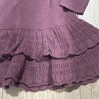 Baby Gap Toddler 2T Fair isle Sweater Dress Winter Holiday Purple Ruffle — photo 3