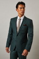 Burton Dark Green Suit Jacket Mens Smart Suits