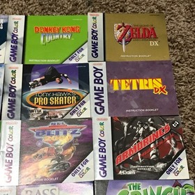 Nintendo Game Boy Color PlayStation and Dreamcast Instruction Manuals Lot of 12