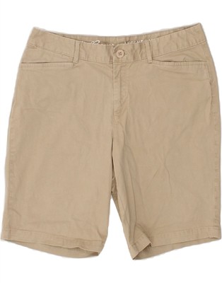 Eddie Bauer Damen Curvy Chino Shorts US 10 Large W30 beige Baumwolle CK32