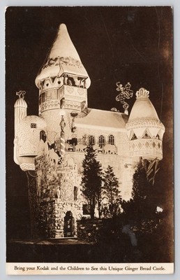 Ginger Bread Castle Hamburg NJ Joseph Urban Uneeda Bakers RPPC Postcard