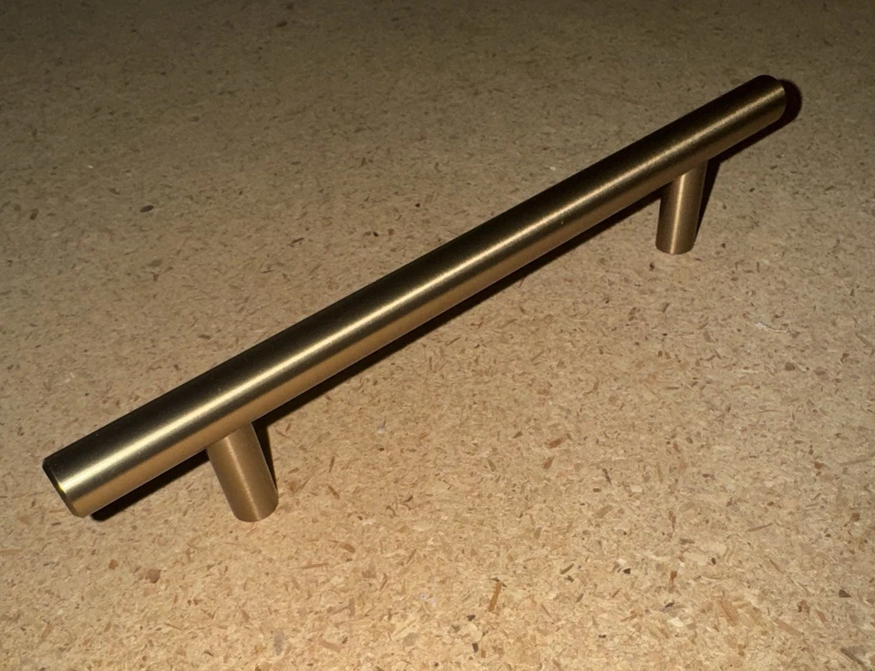 Paquete de 12 barras sólidas Liberty de 6-5/16 pulgadas Tiradores de gabinete de bronce champán P01246C-CZ-C Foto 4 de 4