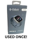 Fitbit Versa 4 Fitness Smartwatch Waterfall Blue & Platinum Aluminum USED ONCE! — photo 1