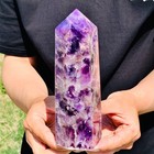 2.16LB Natural Dream Amethyst Crystal Column Magic Wand Obelisk Point Healing — photo 5