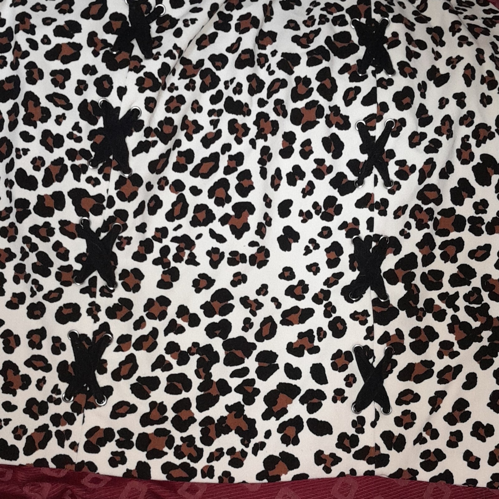 BOLD elements Leopard Print Knit Pencil Skirt Bow… - image 7