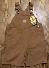 Carhartt Loose Fit Canvas Shortalls - Toddler Boy’s Size 3T