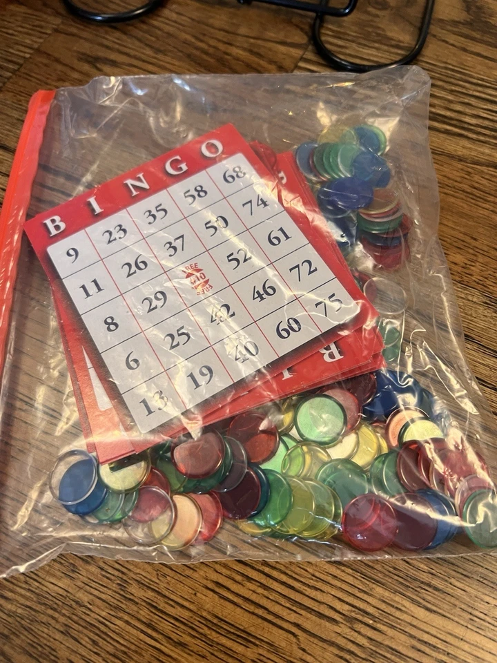 Deluxe Metal Bingo Cage Game Set Family Lot Auto Selector 75 Balls Cards Markers - Image 4 of 4