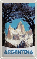 Blechschild 30X20 Cm Argentinien Gebirge Wanderung Bildmotiv Reisemotiv Abenteue