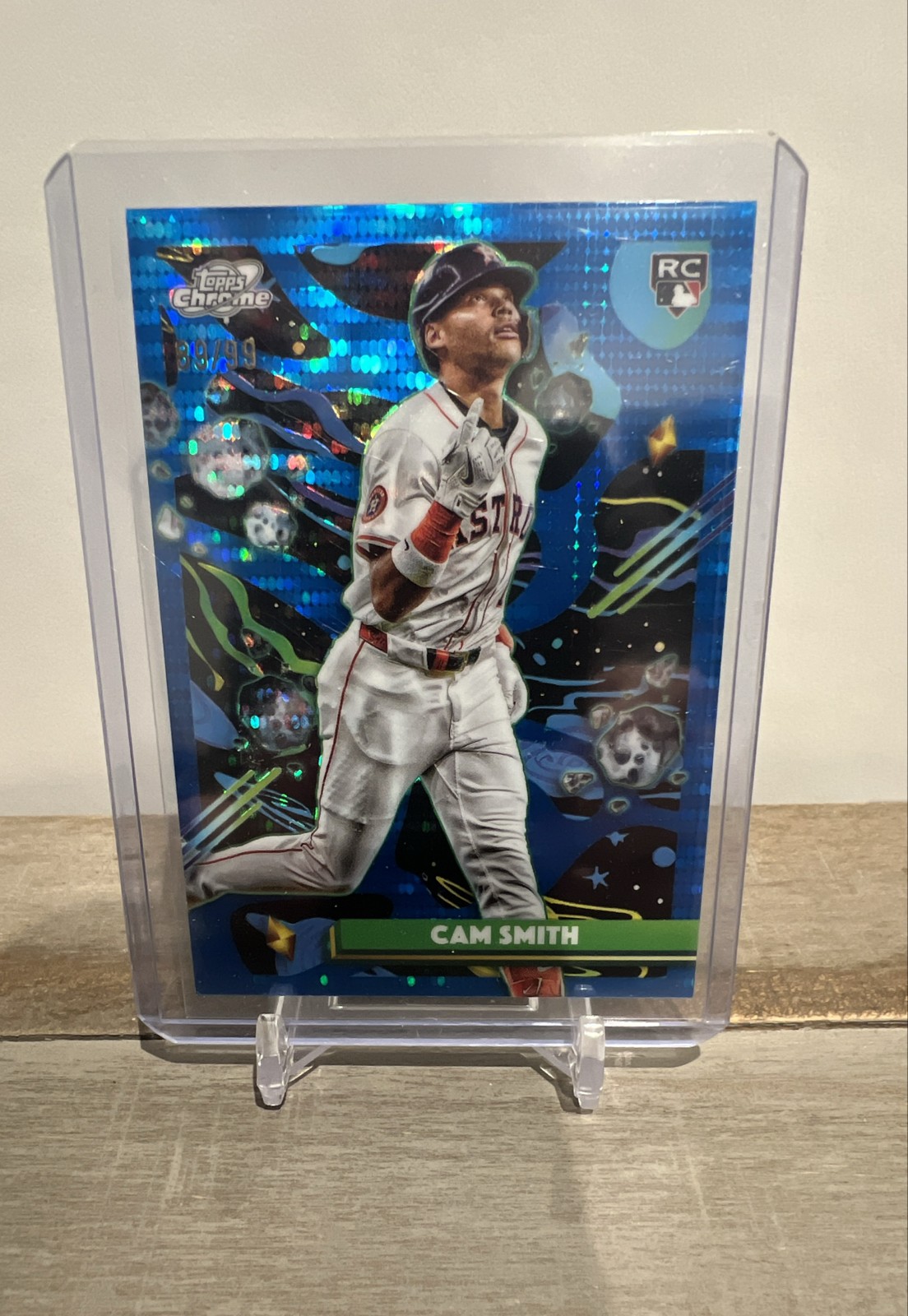 2025 Topps Cosmic Chrome - Cam Smith #166 Blue Moon Refractor /99 (RC) Astros