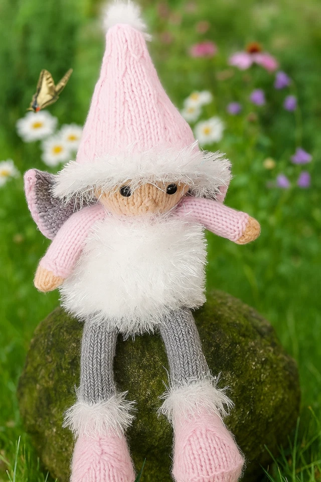 LLAMZ DESIGNS Knitting Pattern Winter Fairy Chocolate Orange Cover & Christmas Toy Doll Tinsel