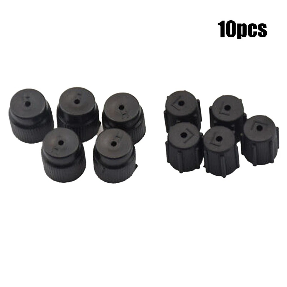 10PCS Air Conditioning Seal Kit R134a High/low AC Valve Cap Replacement Parts - Image 3 of 4
