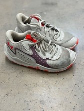 Under Armour Kids UA Jet '23 Basketball Shoes White Clay Misty Purple