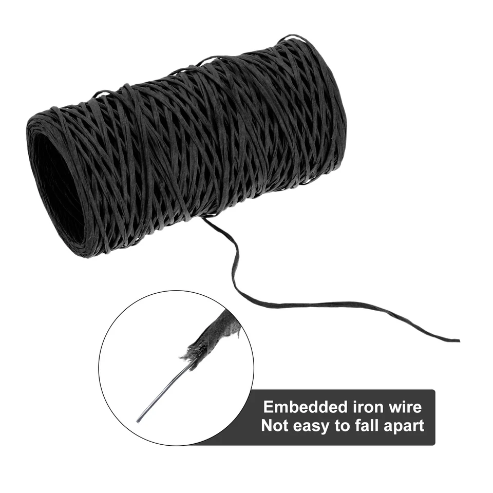 Floral Wire 50m 1mm Vine Bind Wire Craft Wrapping Metal Wire, Black - Image 3 of 4