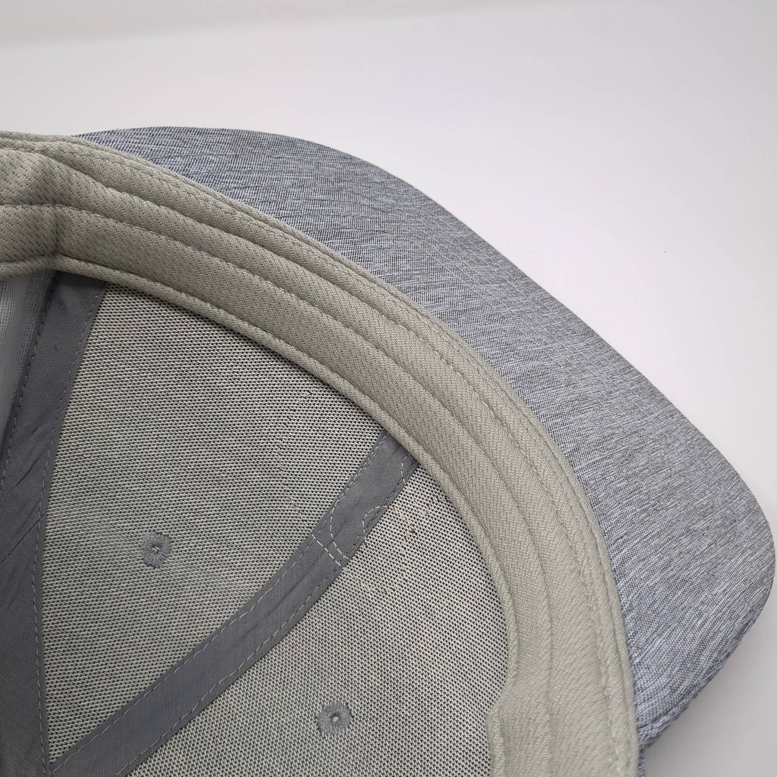 Logo Leather Patch Staff Strapback Hat Gray One S… - image 8