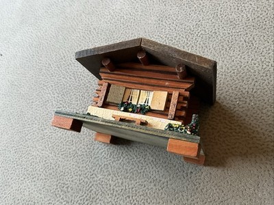 Swiss Style Alpine Trinket/ Jewellery Box , traditional crafted mountain Chalet 