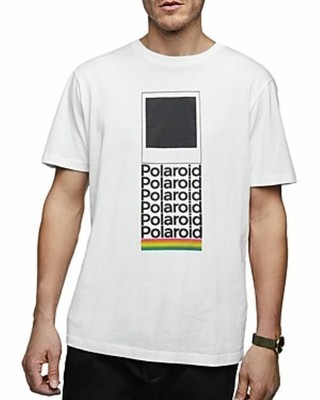 Philcos Polaroid Graphic Tee in White-Size Large