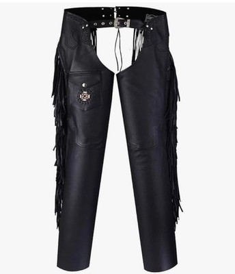Milwaukee Leather Premium Leather Motorcycle Riding Chaps for Small